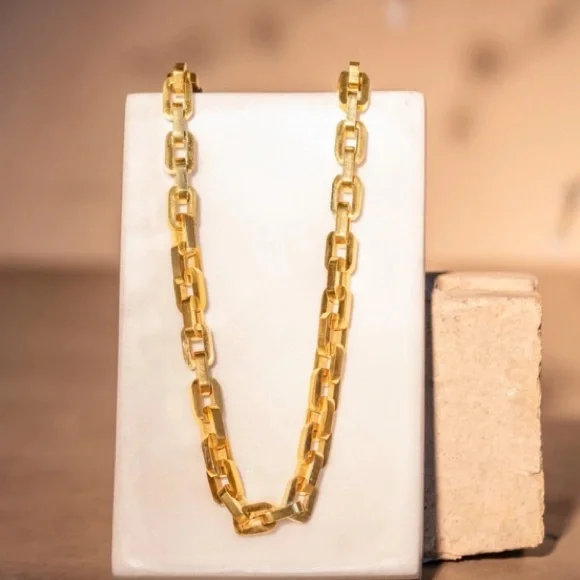 Eddie Borgo | [12K GOLD VERMEIL] Chunky Chain Supra Link Power Necklace - Picture 6 of 8